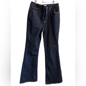 Women’s Madewell Dark Wash The Perfect Vintage Flare Jean Size 29